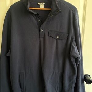 Like new Duluth Trading Co Navy Blue Men's Quarterzip Sweatshirt size L. Roomy